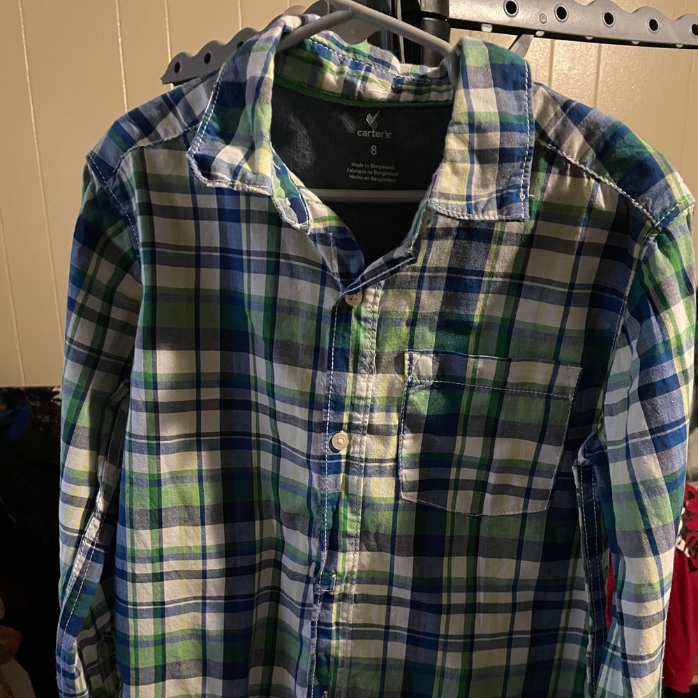 Long sleeve plaid button down